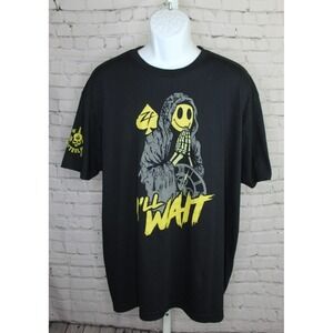 Zero Foxtrot Shirt Men's XL I'll Wait Smiling Grim Reaper After Life Club T Tee